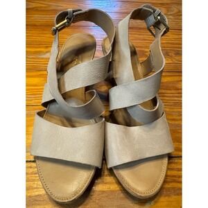 Franco Sarto Dania Wedge Strappy Sandals‎ Size 6